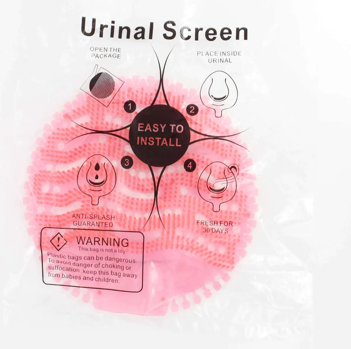 Urinal Screen 16.5 Cherry 1