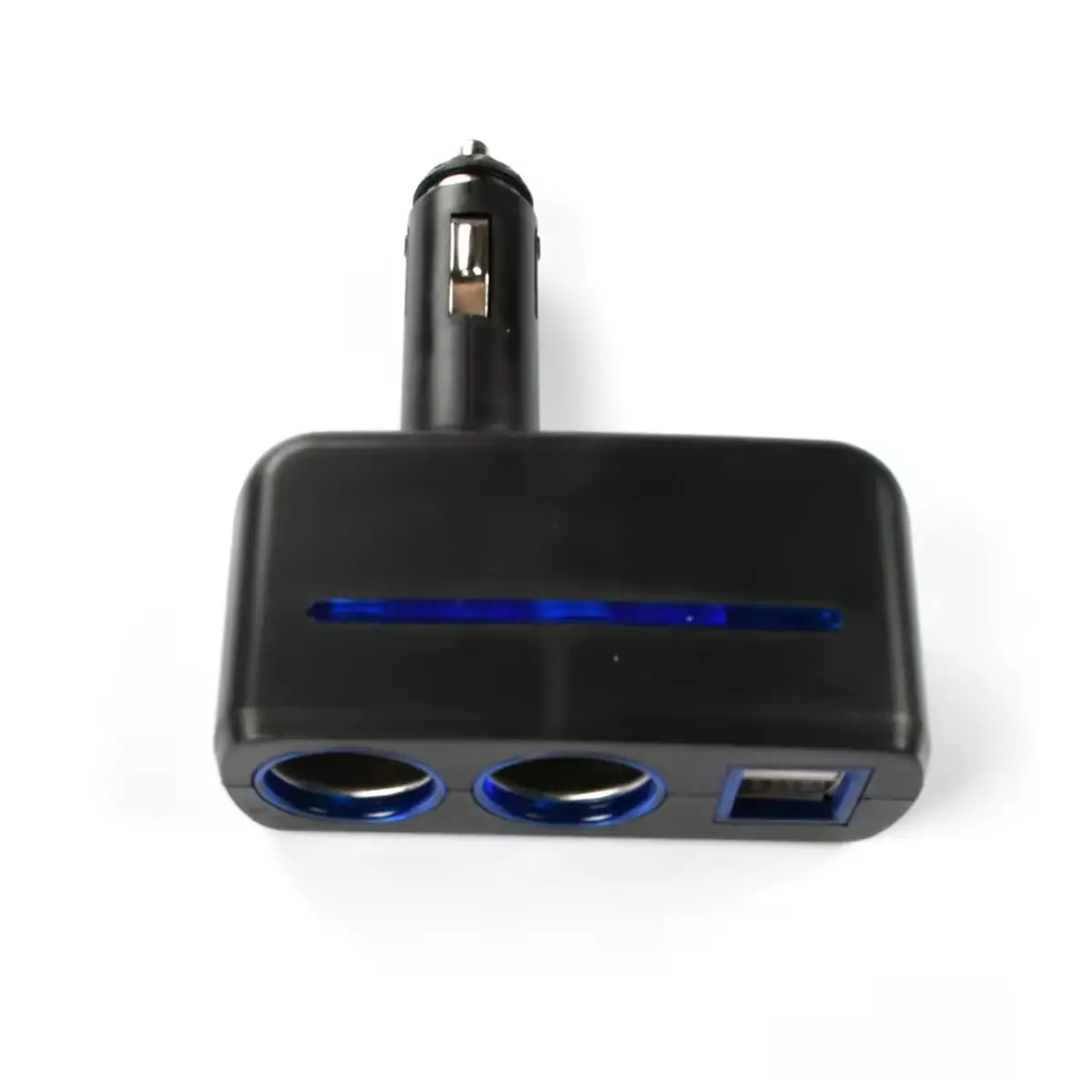 Acc Car Cigarette Lighter 120W 2 Socket & Usb Car Charger 1