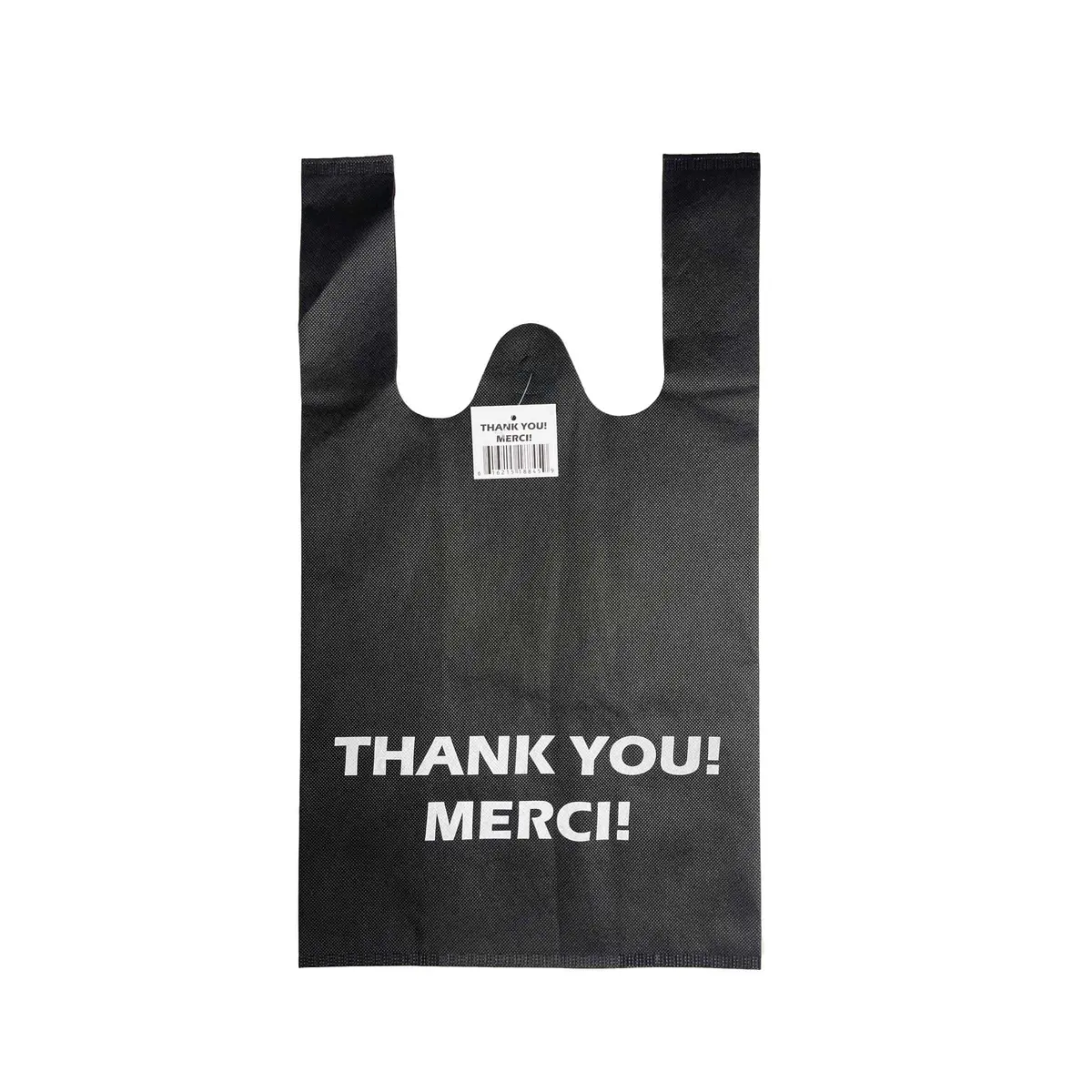 T-Shirt Bag Reusable 20.75" X 11.75" Black 400/Cs 1
