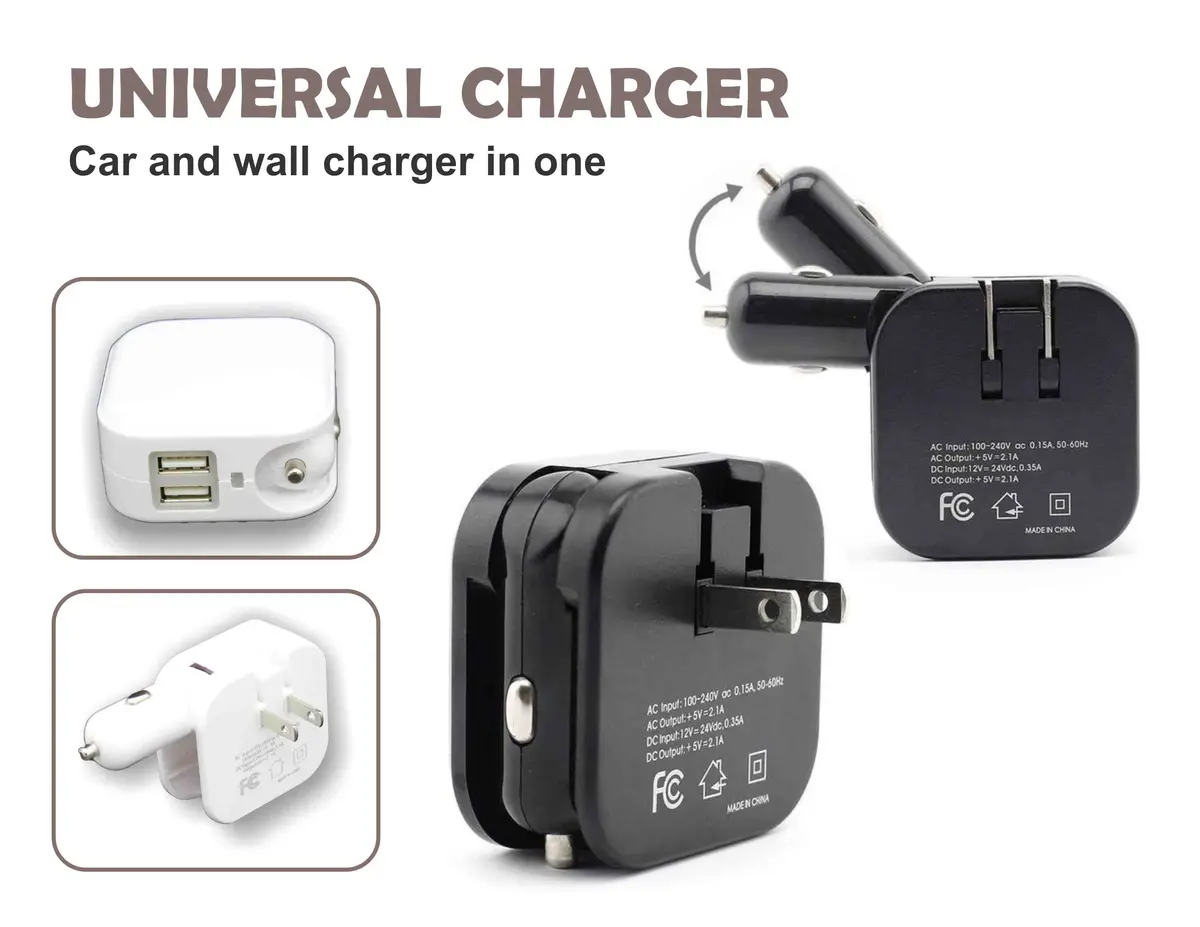 Acc 2 In 1 Universal Charger Home & Auto 1