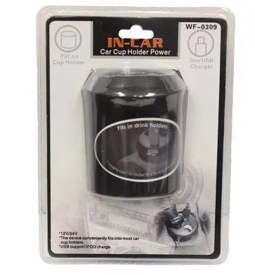 Acc (D) Usb Dual Car Cup Holder 1