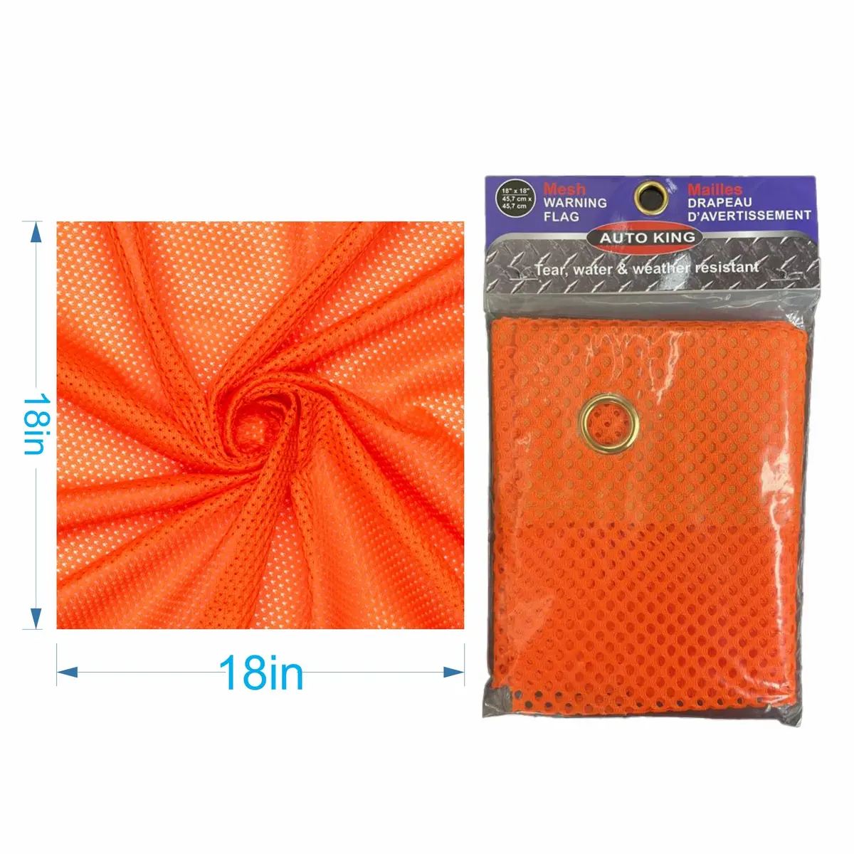 Tk  Mesh Warning Flags (45.7Cmx45.7Cm) - New 1