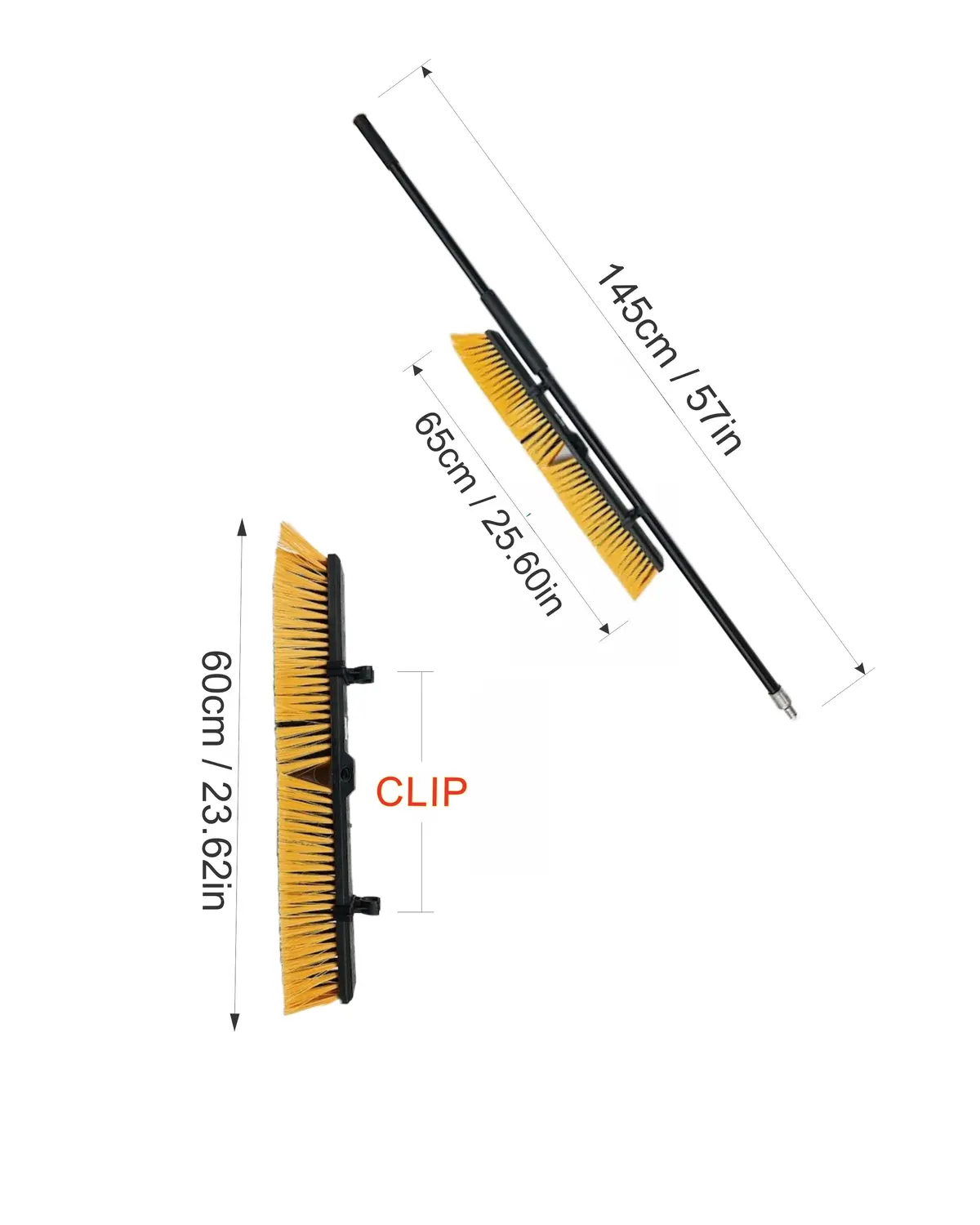 Supp Floor Brush 60" W/ Clip 1