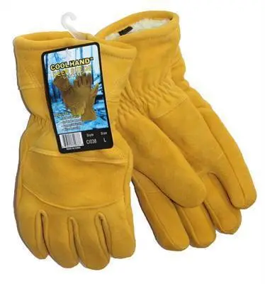 Glvs Deerskin Wntr Fleece Full Suede Lg (Ci038) (6) (60) 1