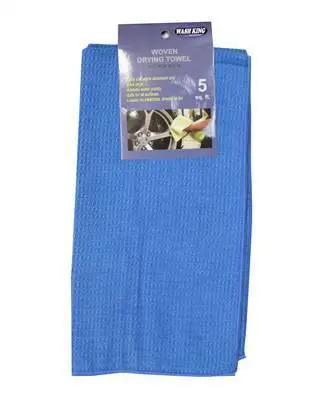 Cham Wk Microfiber Drying Waffle Towel 5 Sqft Blue 1