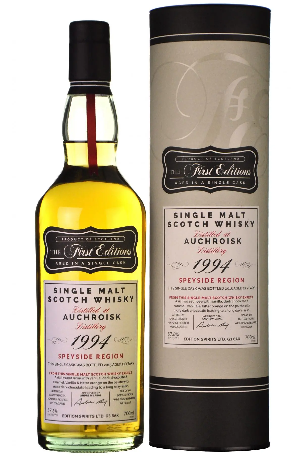 Auchroisk 1994-2015 | 21 Year Old The First Editions Cask Hl1212 1