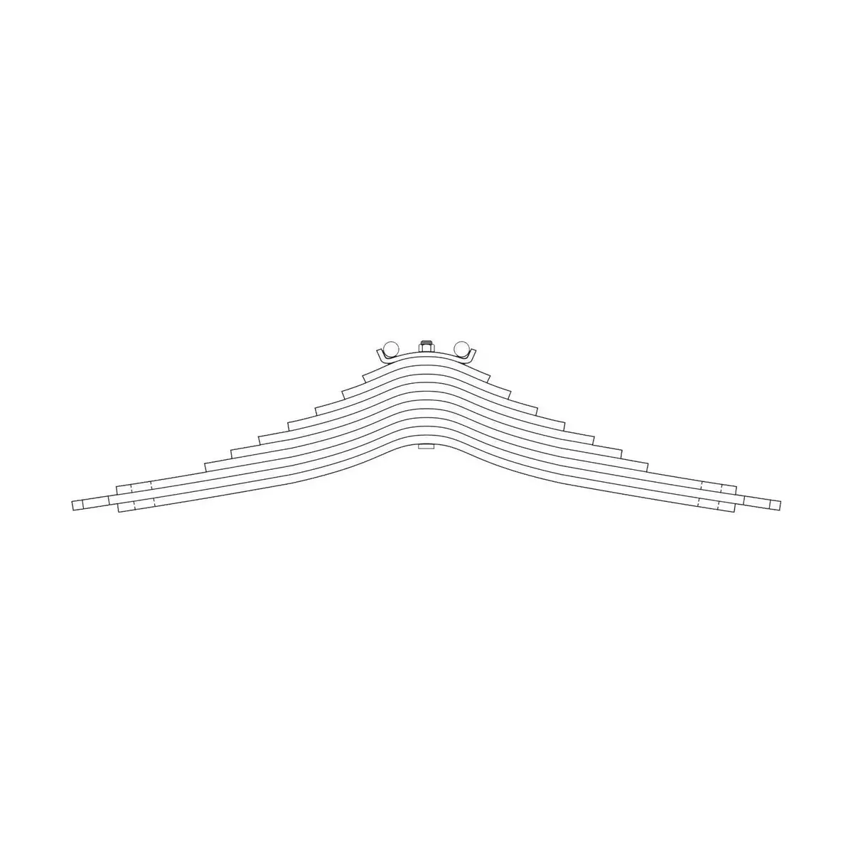 62868 Truck Leaf Spring Compatible With Mack - Replaces 2Qk3323 1