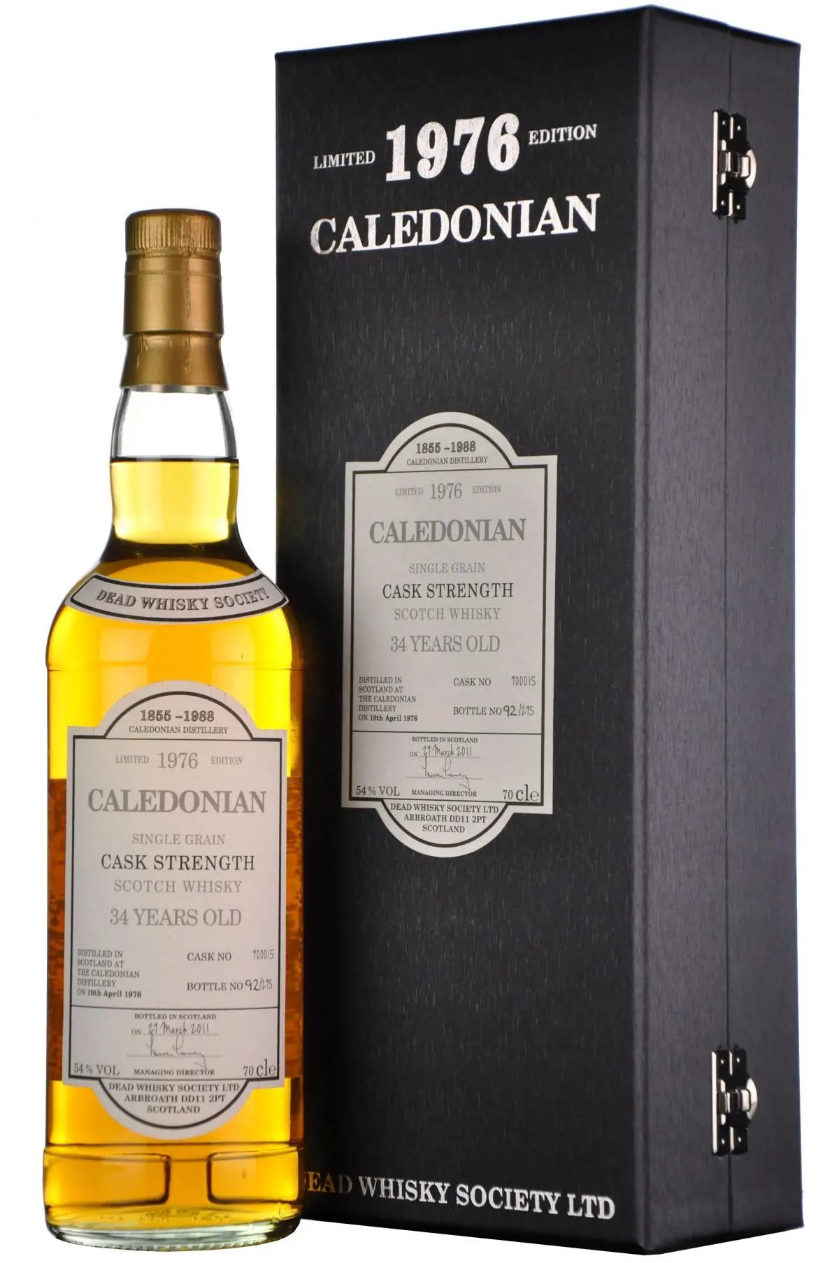 Caledonian 1976-2011 | 34 Year Old | Dead Whisky Society Single Cask 900015 1