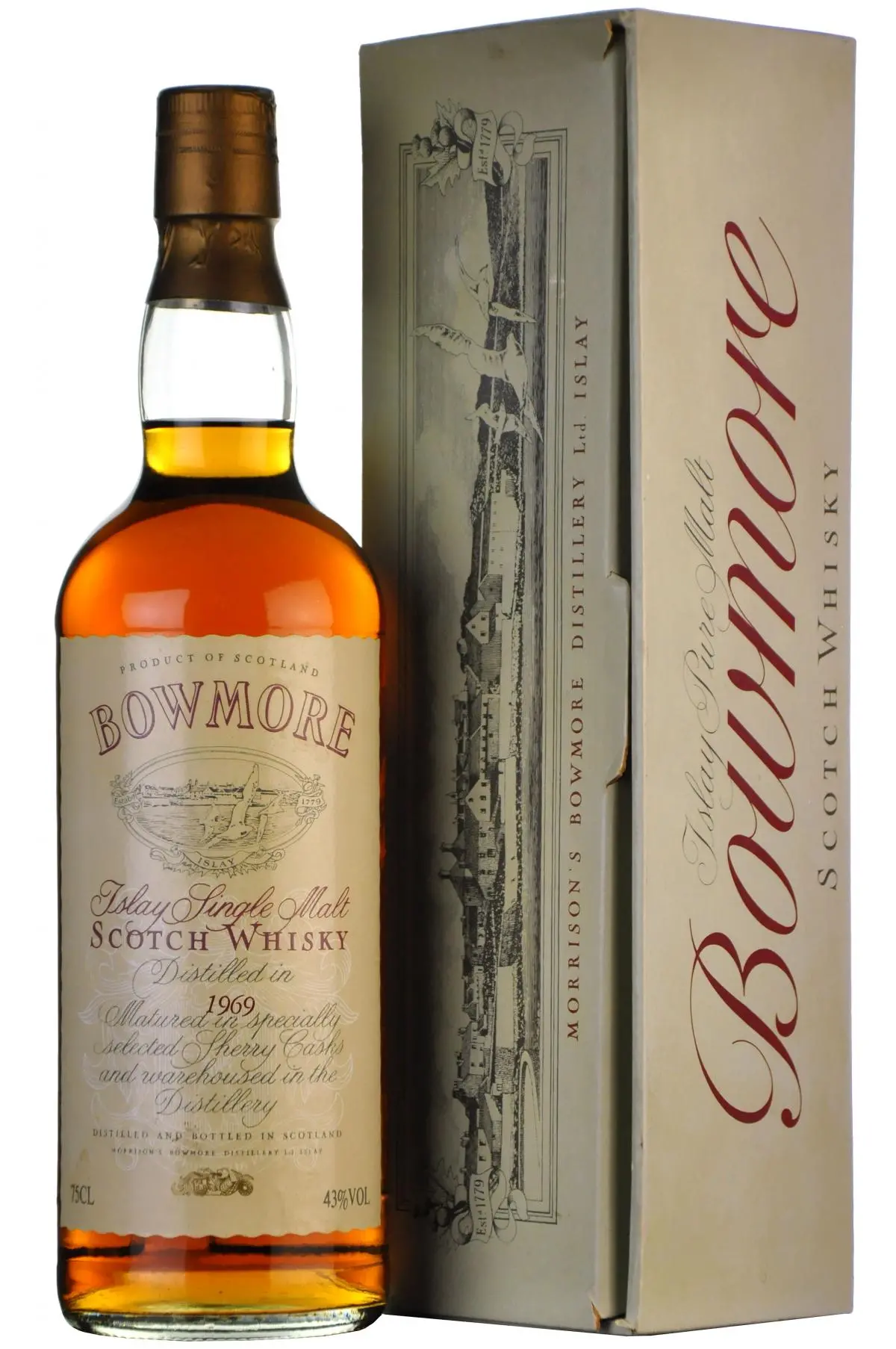 Bowmore 1969 Vintage Label 1980S 1