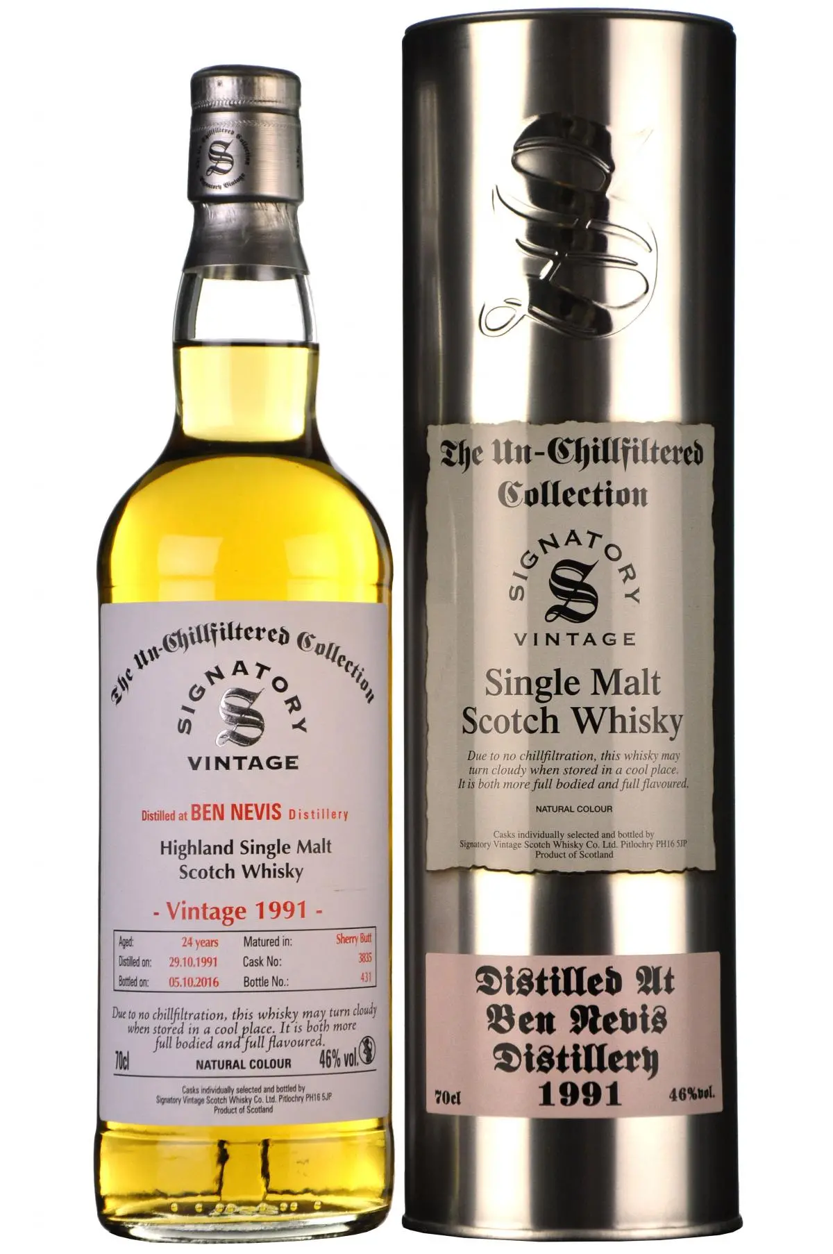 Ben Nevis 1991-2016 | 24 Year Old | Signatory Vintage 1