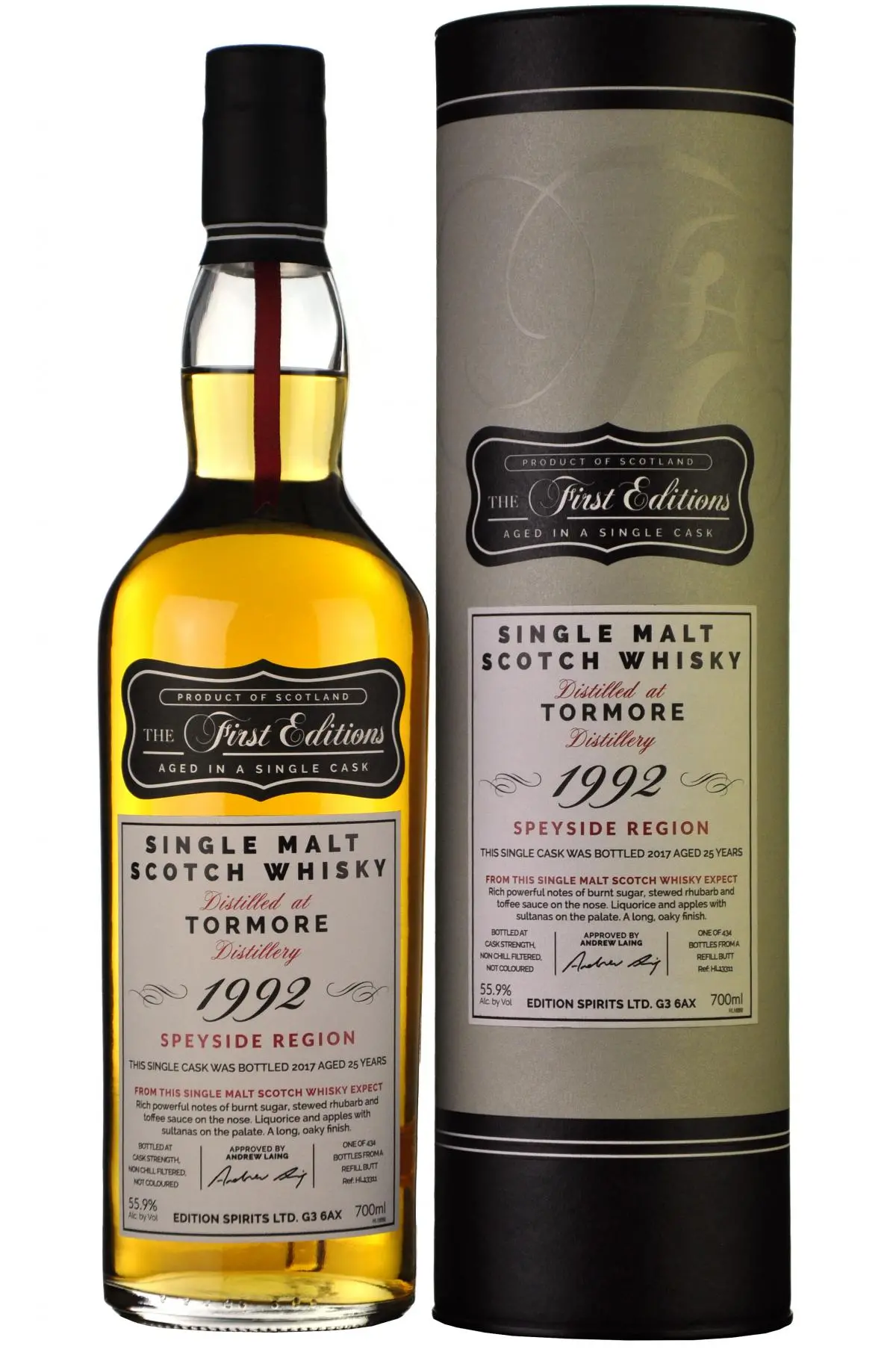 Tormore 1992-2017 | 25 Year Old The First Editions Cask Hl13311 1