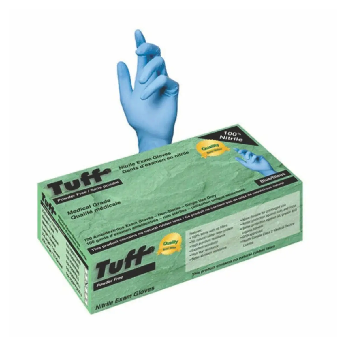 Supp Disp Glvs Tuff 100% Nitrile Exam (S) 4Ml (10) 1