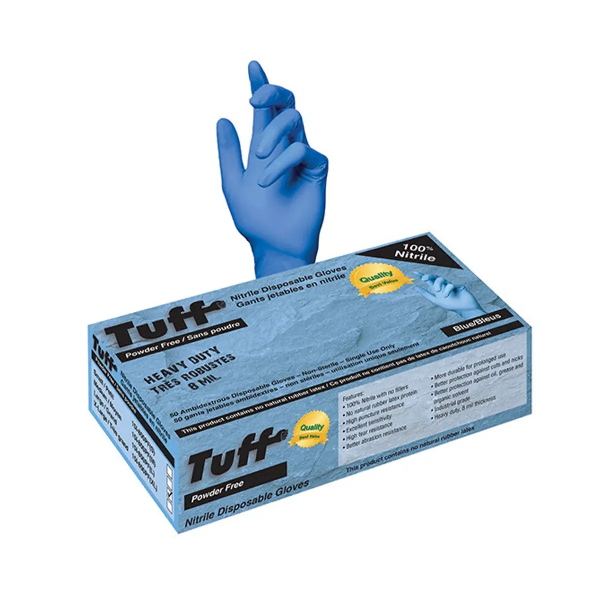 Glvs Tuff 8 Mil Nitrile Bx50 Medium 1