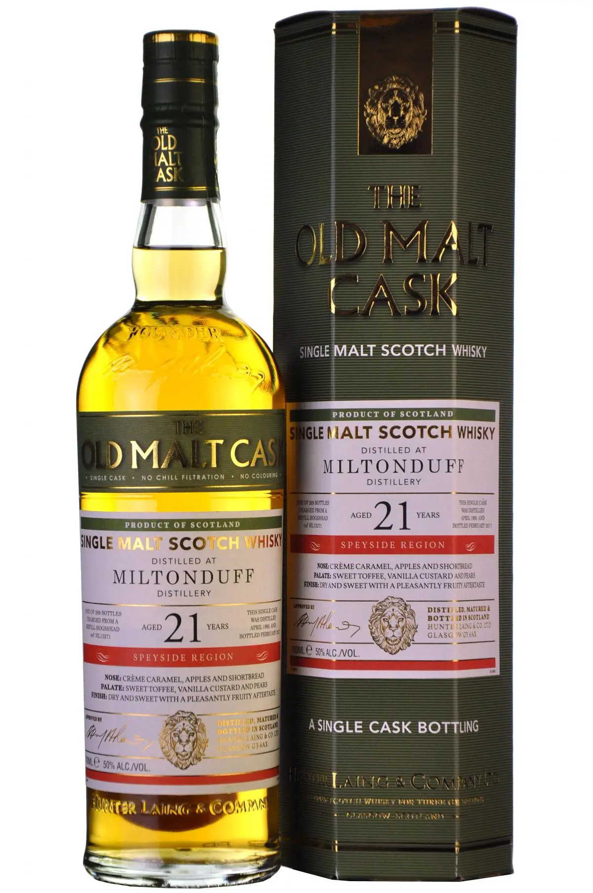 Miltonduff 1995-2017 | 21 Year Old | Old Malt Cask 13271 1