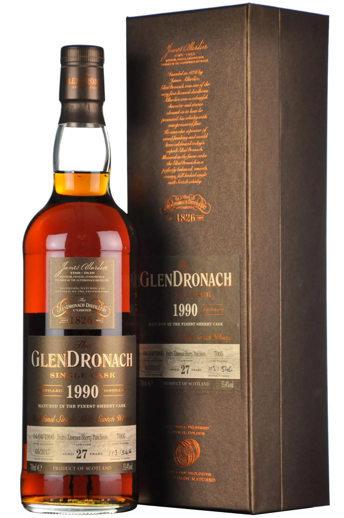 Glendronach 1990-2017 | 27 Year Old | Single Cask 7005 | Batch 15 1