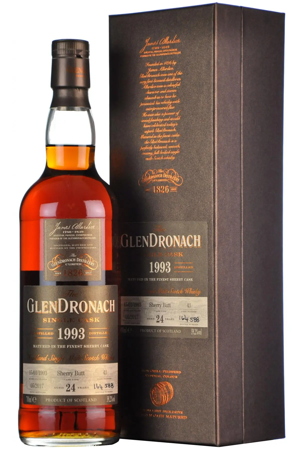 Glendronach 1993-2017 | 24 Year Old Single Cask 43 Batch 15 1