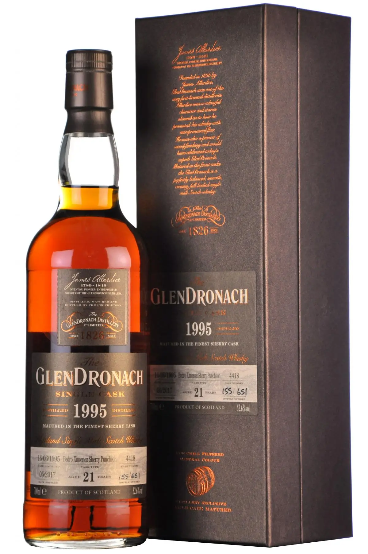 Glendronach 1995-2017 | 21 Year Old | Single Cask 4418 | Batch 15 1