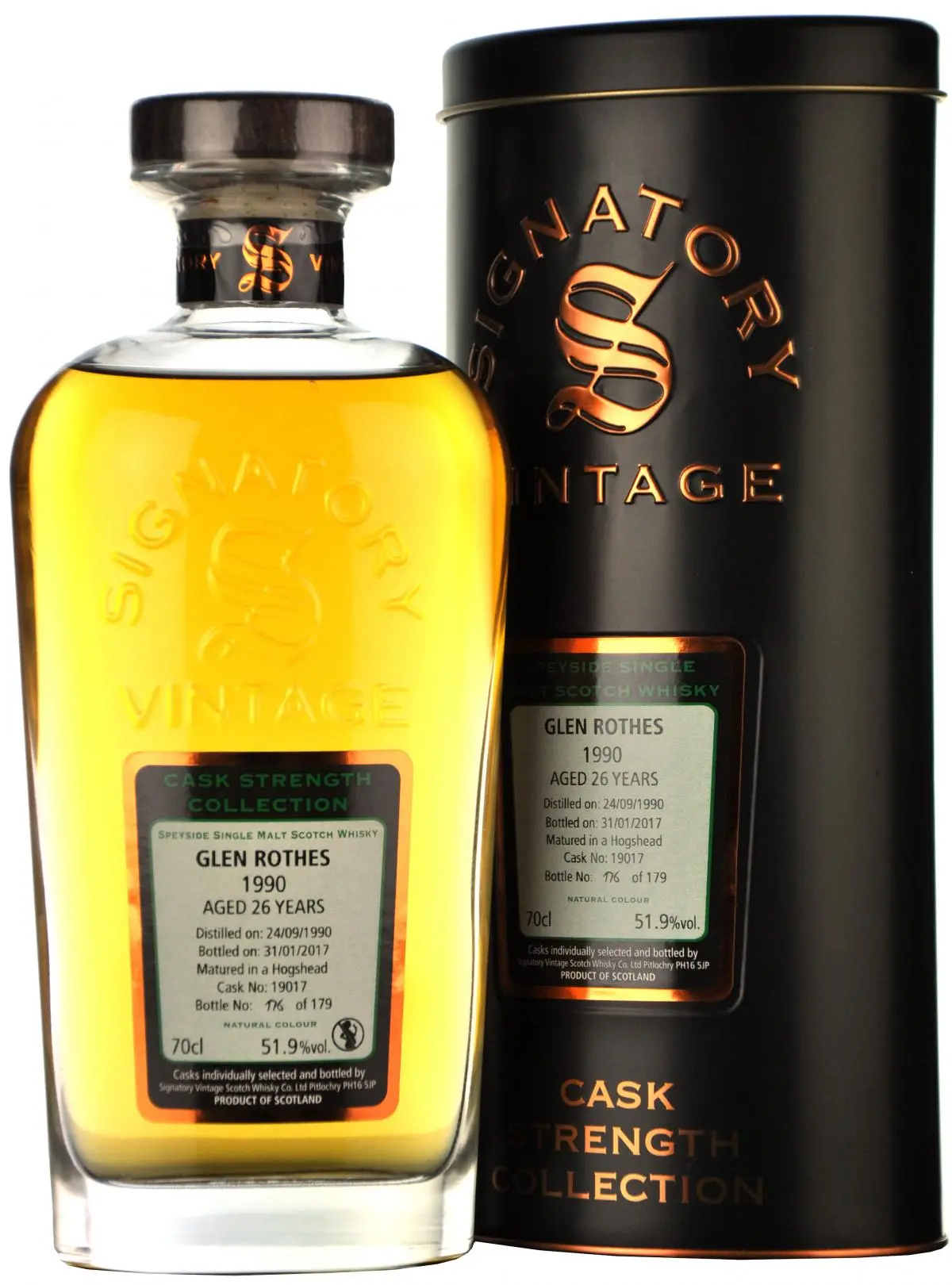 Glenrothes 1990-2017 | 26 Year Old | Signatory Vintage 1