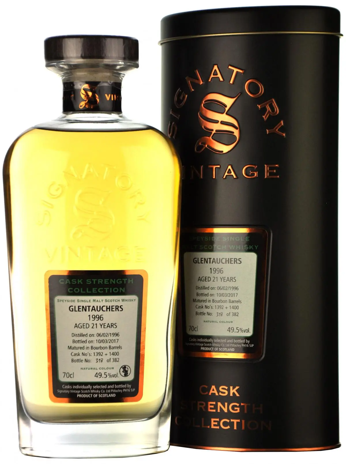 Glentauchers 1996-2017 | 21 Year Old | Signatory Vintage 1