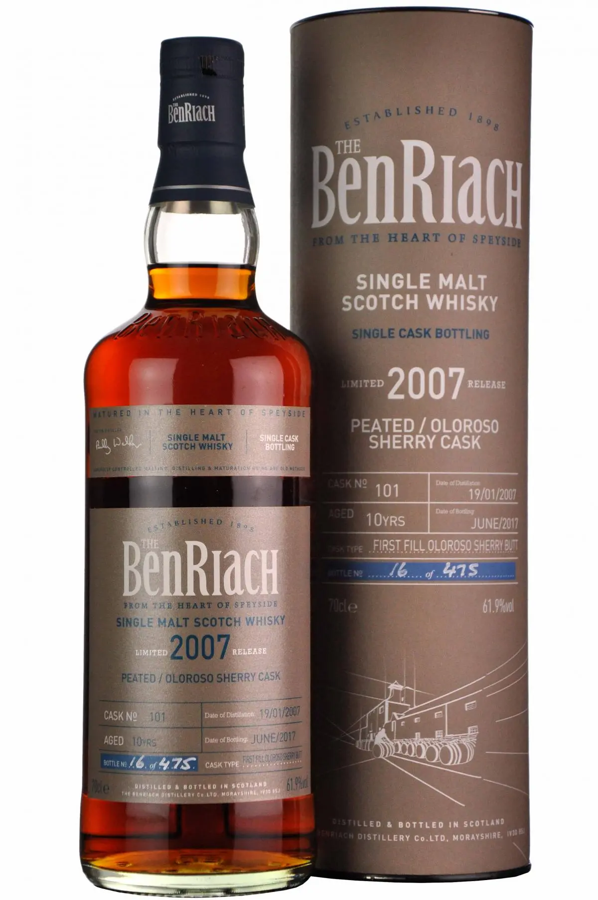 Benriach 2007-2017 | 10 Year Old | Single Cask 101 | Batch 14 1