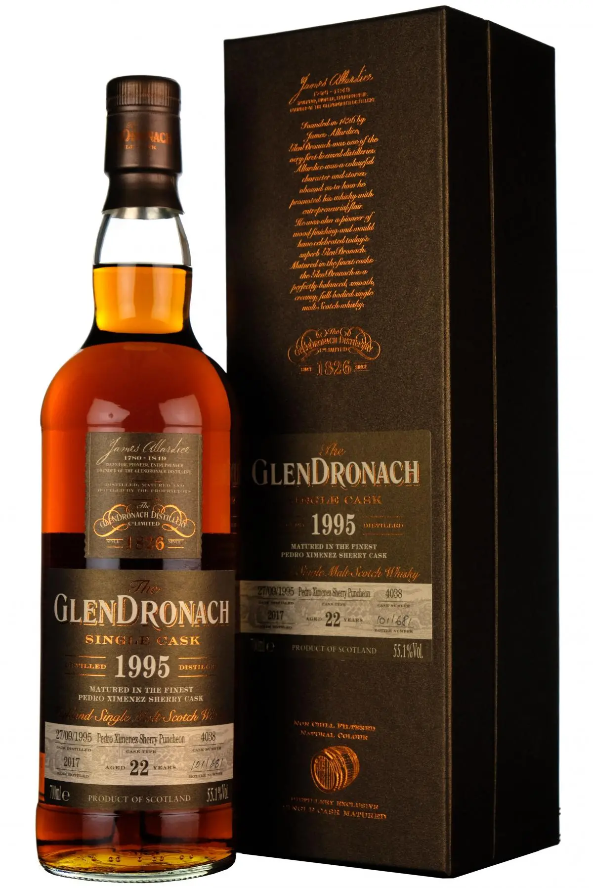 Glendronach 1995-2017 | 22 Year Old | Single Cask 4038 | Batch 16 1