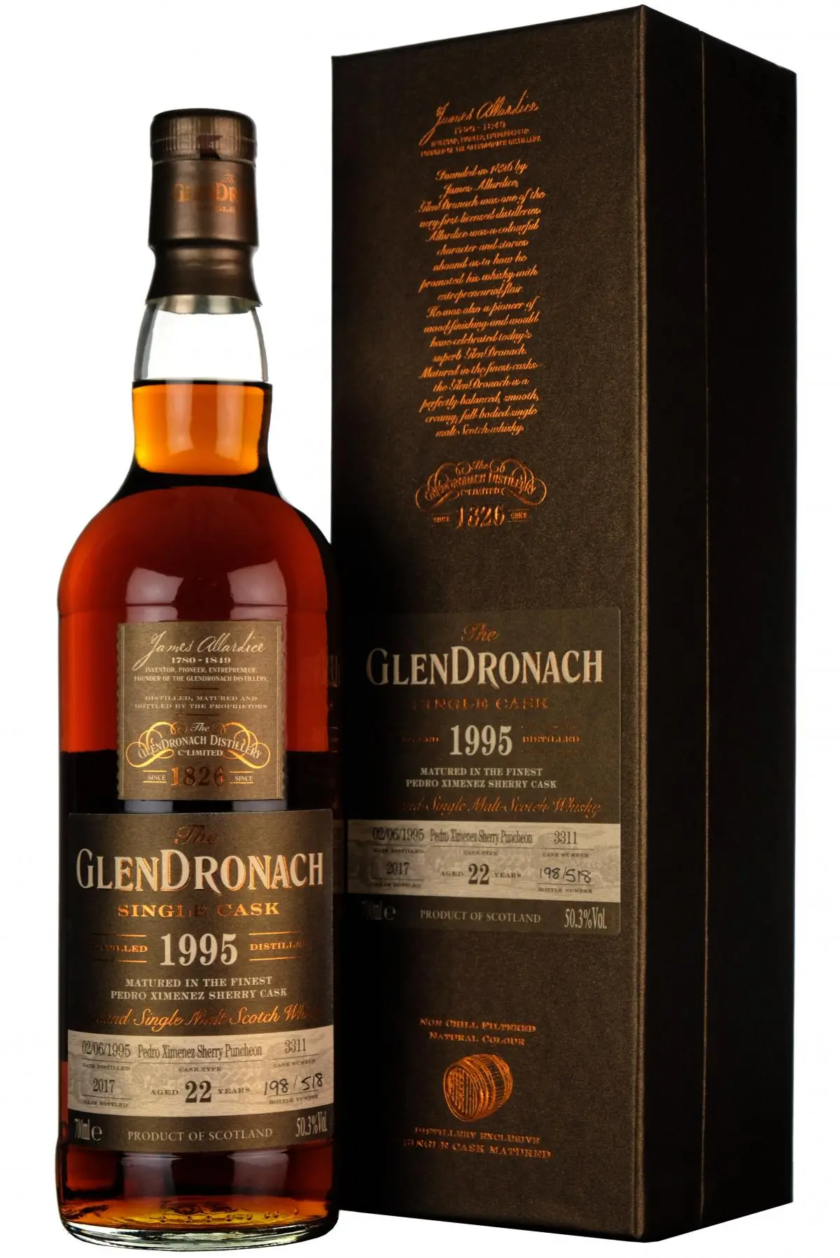 Glendronach 1995-2017 | 22 Year Old | Single Cask 3311 | Batch 16 1
