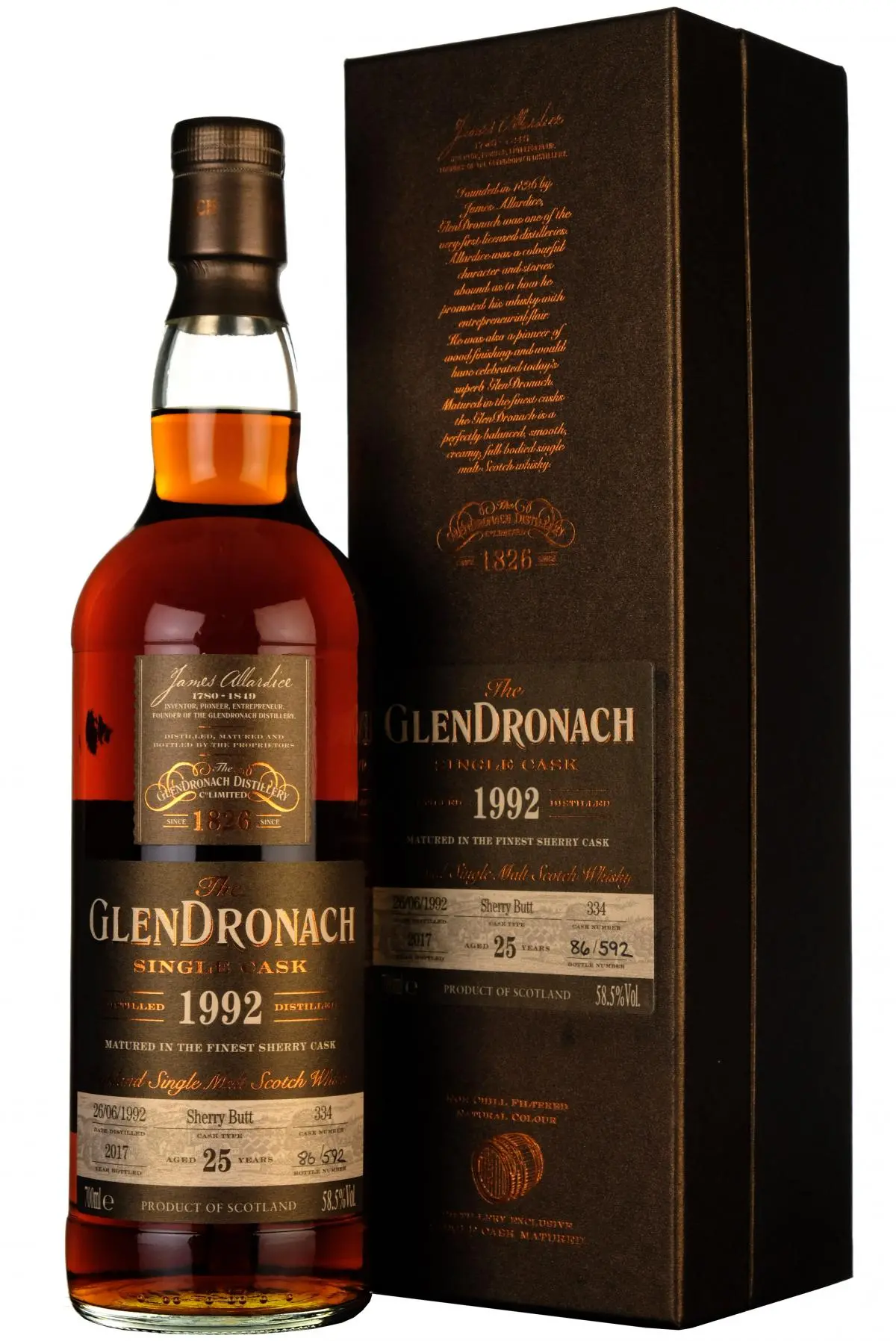 Glendronach 1992-2017 | 25 Year Old | Single Cask 334 | Batch 16 1