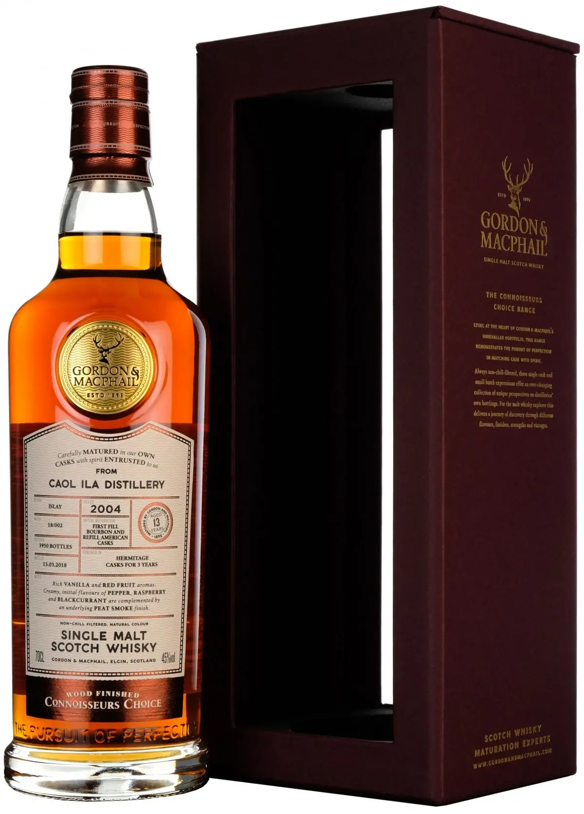 Caol Ila 2004-2018 | 13 Year Old Connoisseurs Choice Hermitage Wood Finish 1