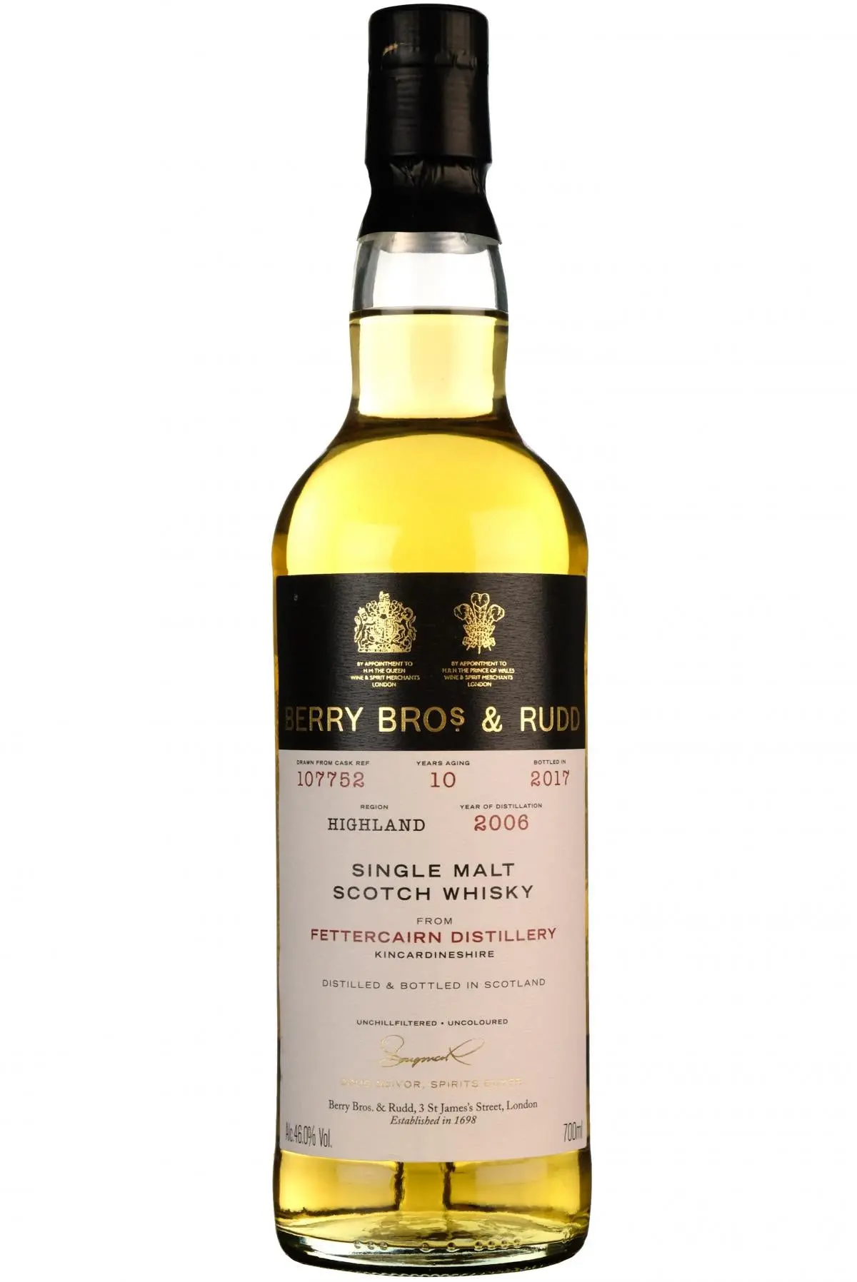 Fettercairn 2006-2017 | 10 Year Old | Berry Bros Single Cask107752 1