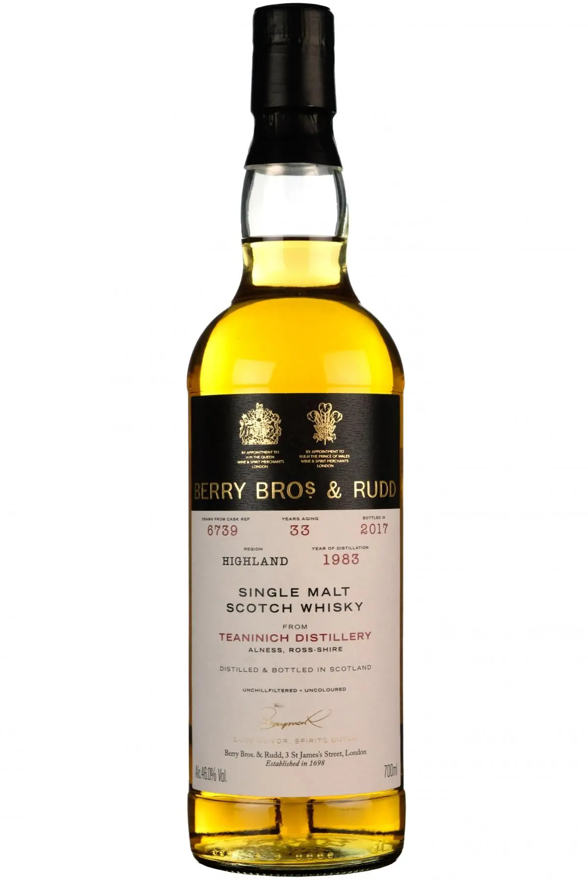Teaninich 1983-2017 | 33 Year Old | Berry Bros Single Cask 6739 1
