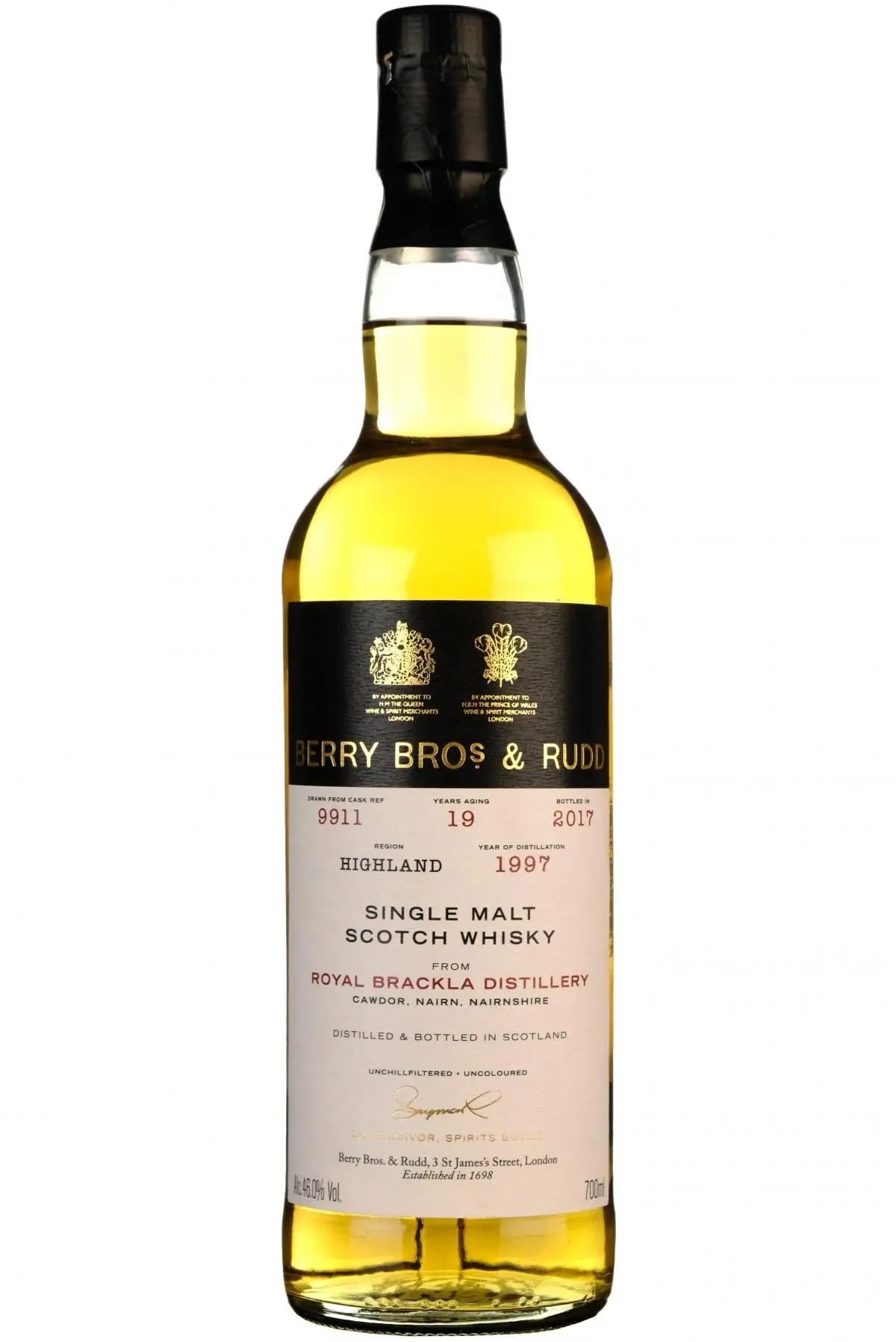 Royal Brackla 1997-2017 | 19 Year Old Berry Bros Single Cask 9911 1