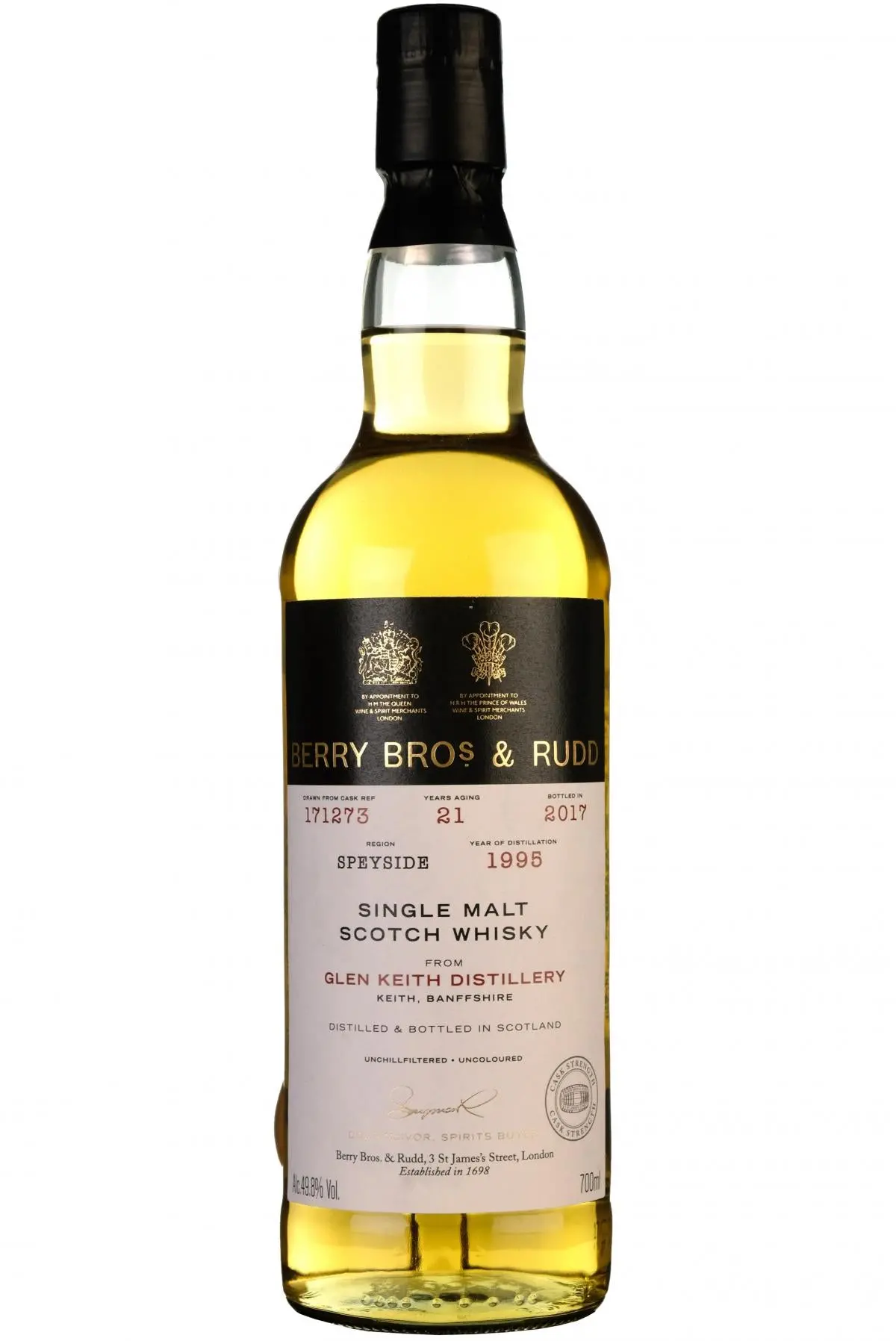 Glen Keith 1995-2017 | 21 Year Old | Berry Bros Single Cask 171273 1