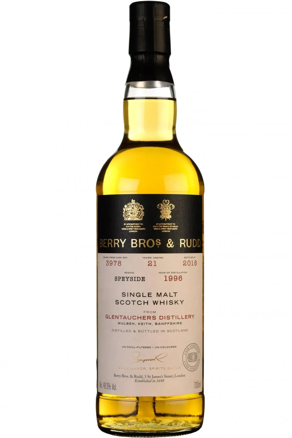 Glentauchers 1996-2018 | 21 Year Old | Berry Bros Single Cask 3978 1