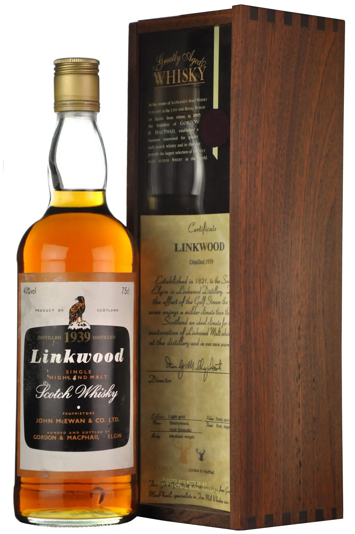 Linkwood 1939 Gordon & Macphail 1980S 1
