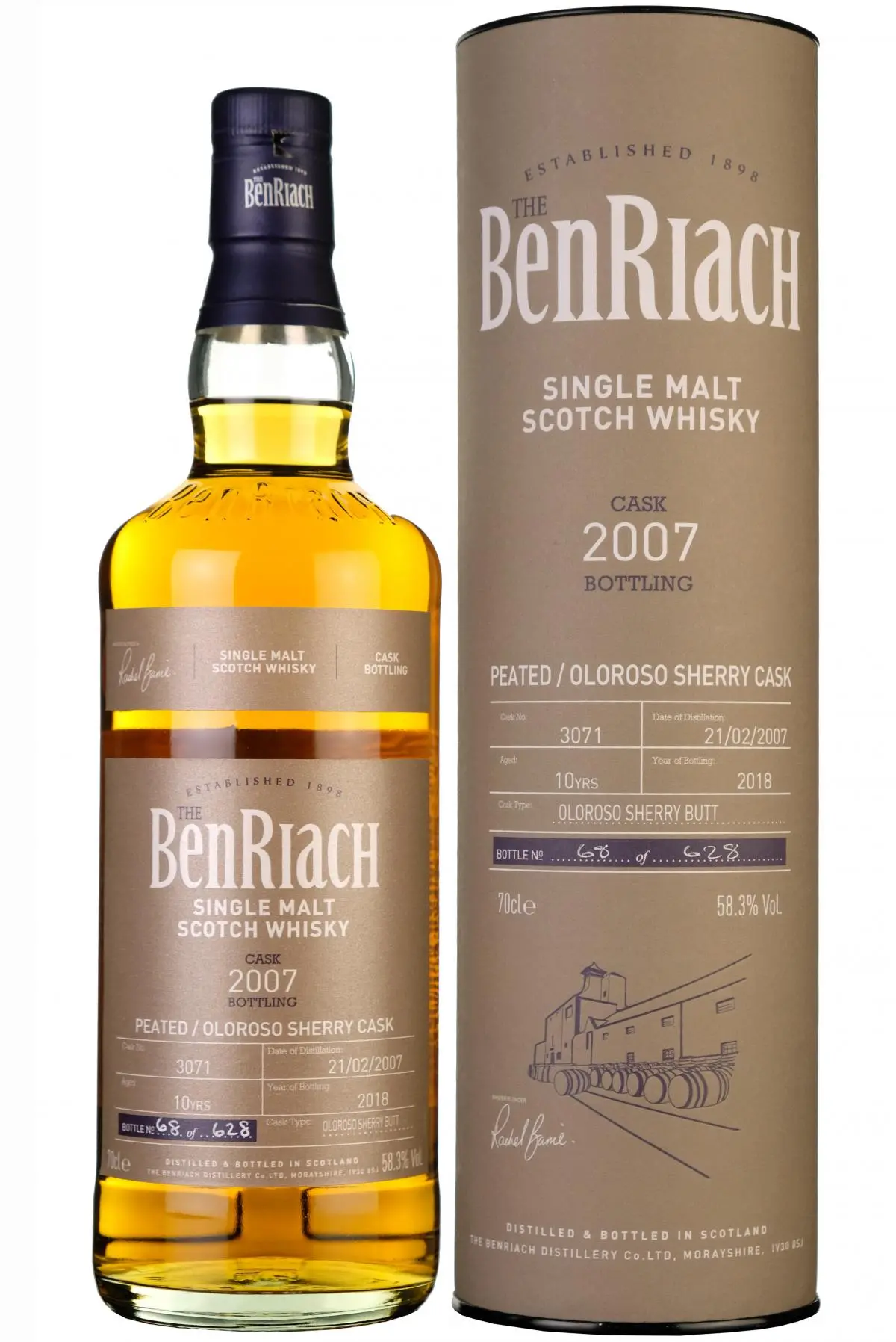 Benriach 2007-2018 | 10 Year Old Single Cask 3071 Batch 15 1