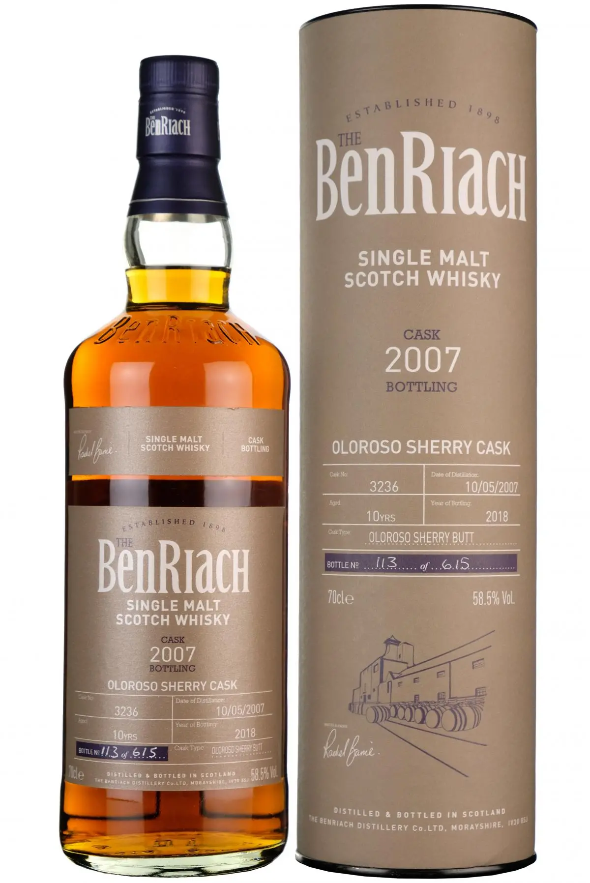 Benriach 2007-2018 | 10 Year Old Single Cask 3236 Batch 15 1