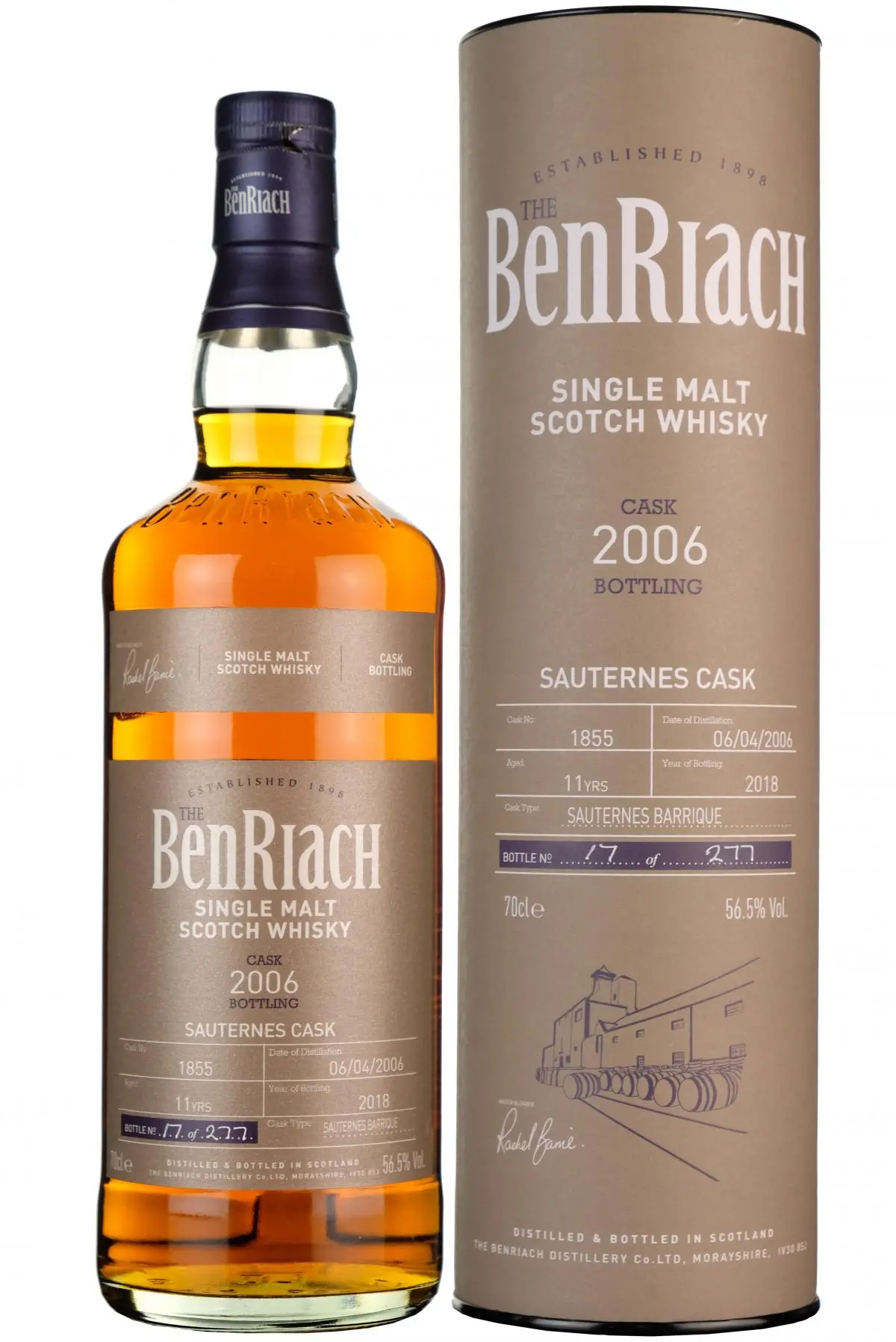 Benriach 2006-2018 | 11 Year Old Single Cask 1855 Batch 15 1
