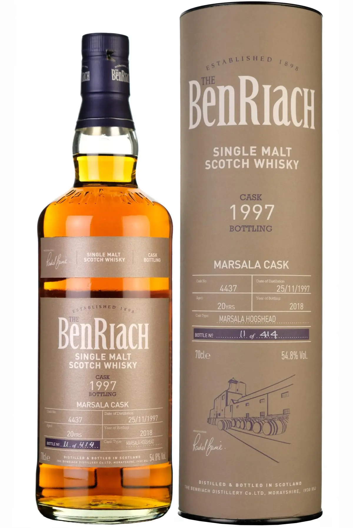 Benriach 1997-2018 | 20 Year Old Single Cask 4437 Batch 15 1