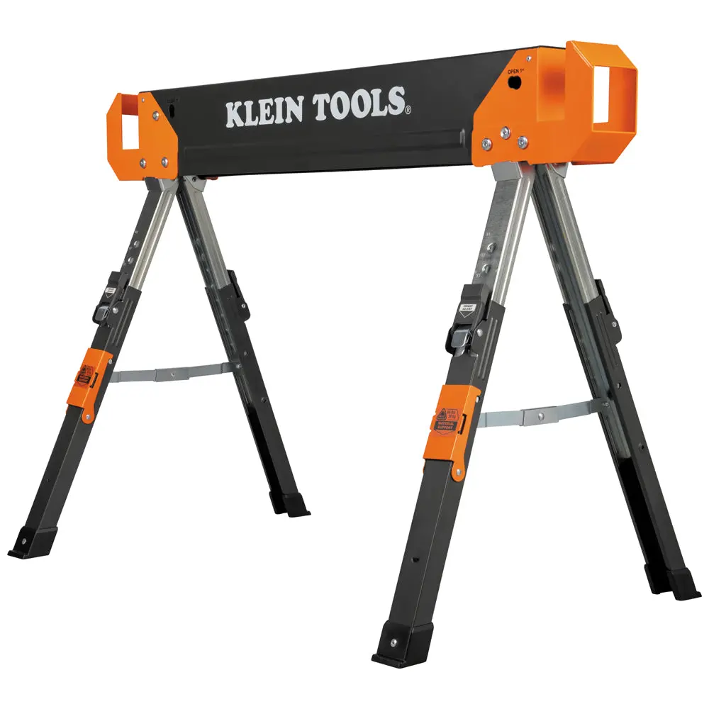 66188 Adjustable-Leg Folding Saw Horse And Jobsite Table, 1-Pack 1