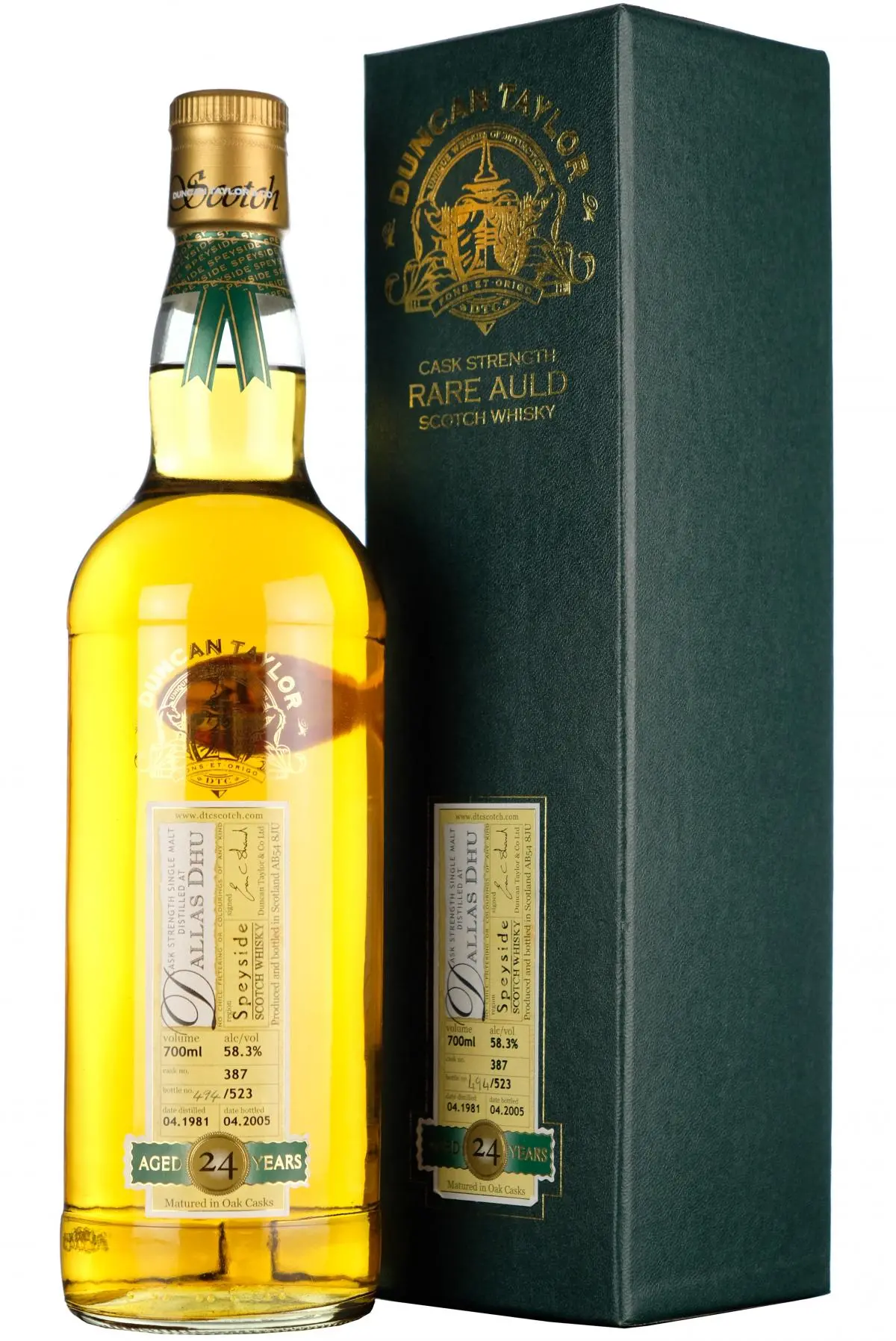 Dallas Dhu 1981-2005 | 24 Year Old | Duncan Taylor | Rare Auld 1