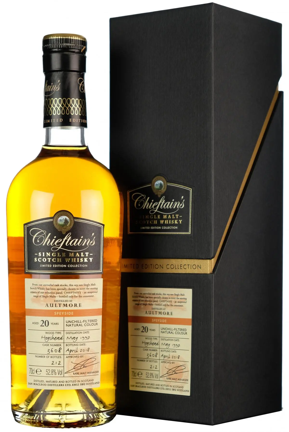 Aultmore 1997-2018 | 20 Year Old | Chieftain's | Cask 3608 1