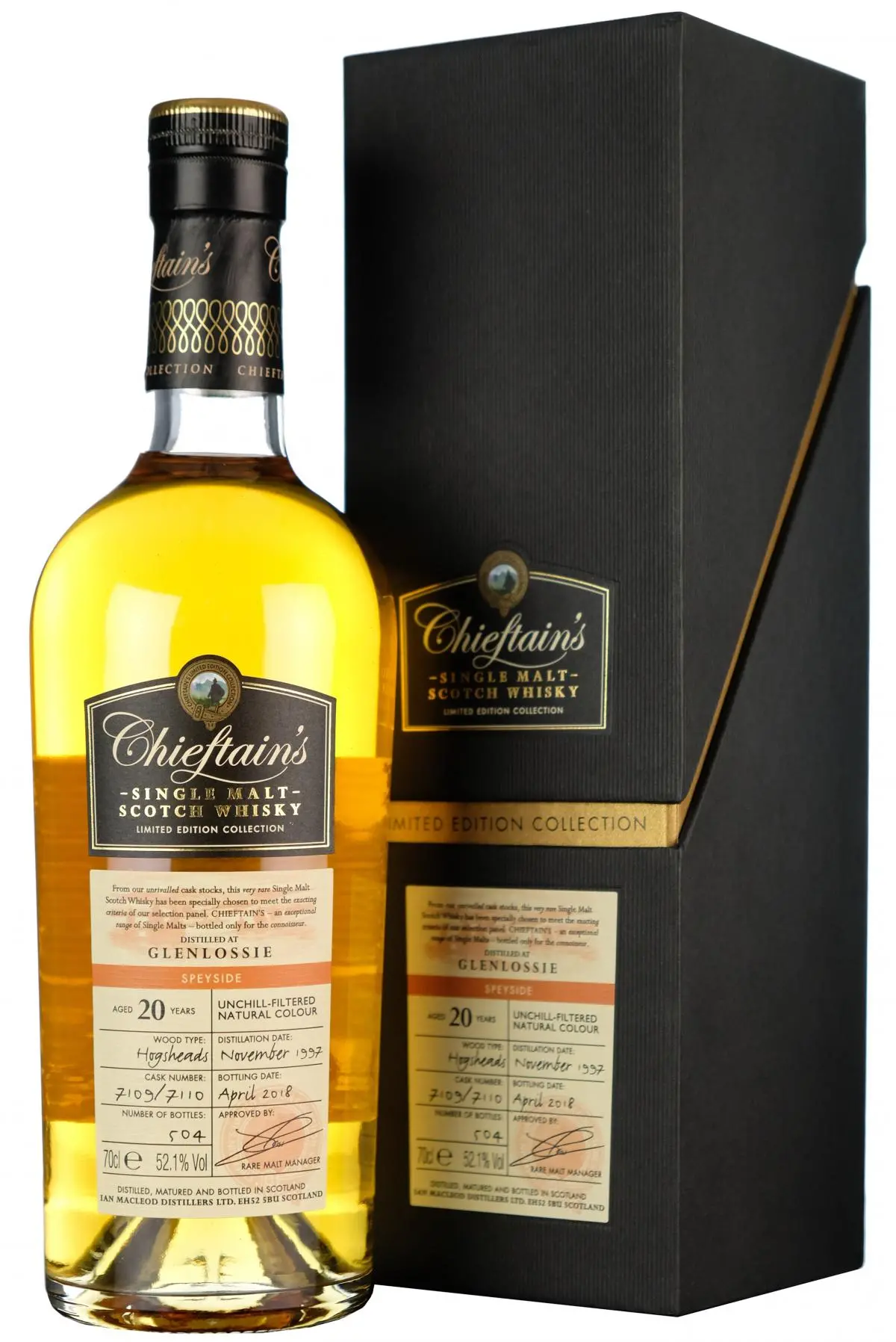 Glenlossie 1997-2018 | 20 Year Old | Chieftain's | Casks 7109, 7110 1