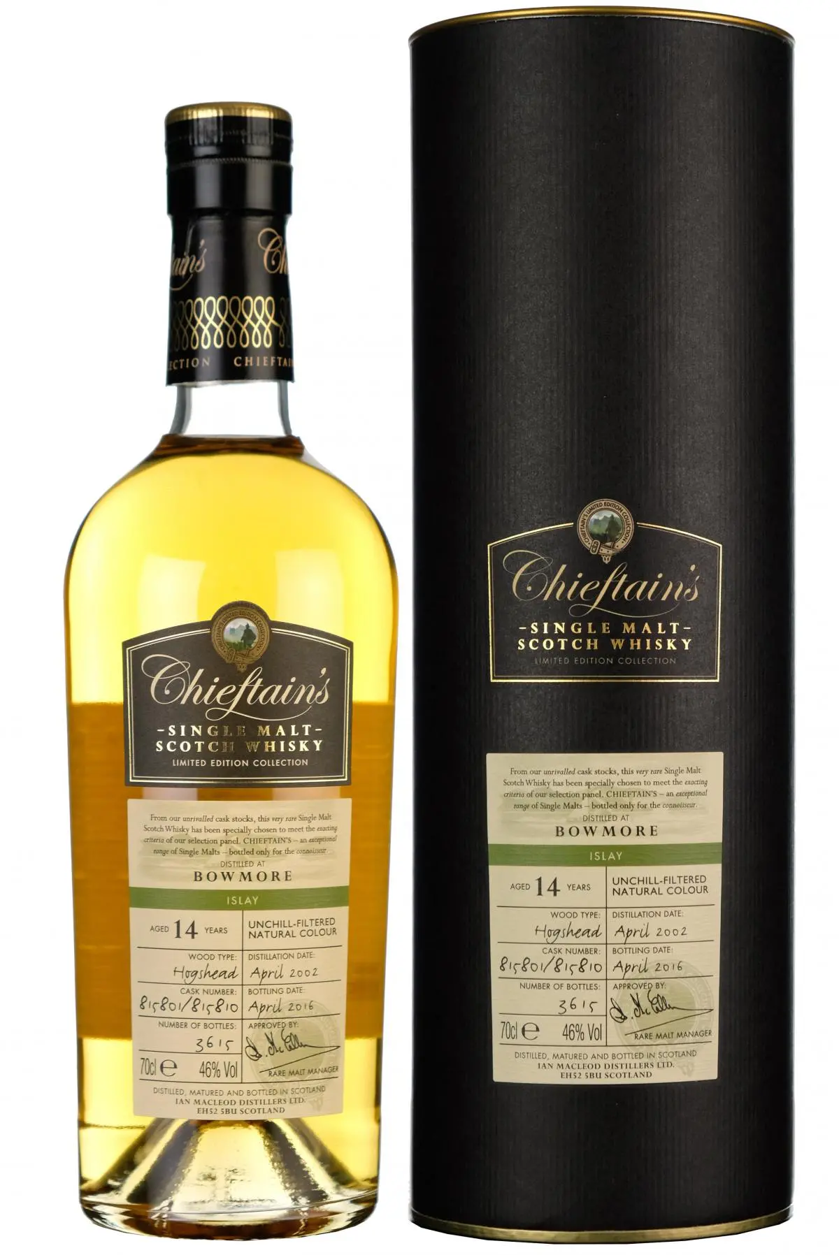 Bowmore 2002-2016 | 14 Year Old | Chieftain's 1