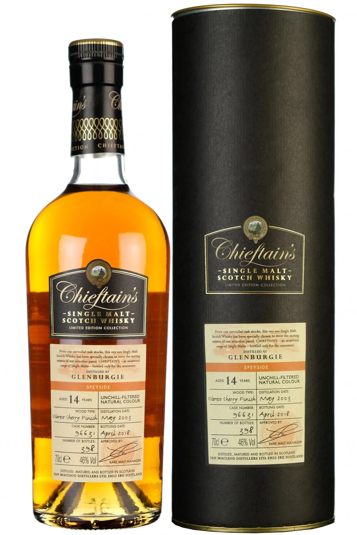 Glenburgie 2003-2018 | 14 Year Old | Chieftain's | Cask 96631 1