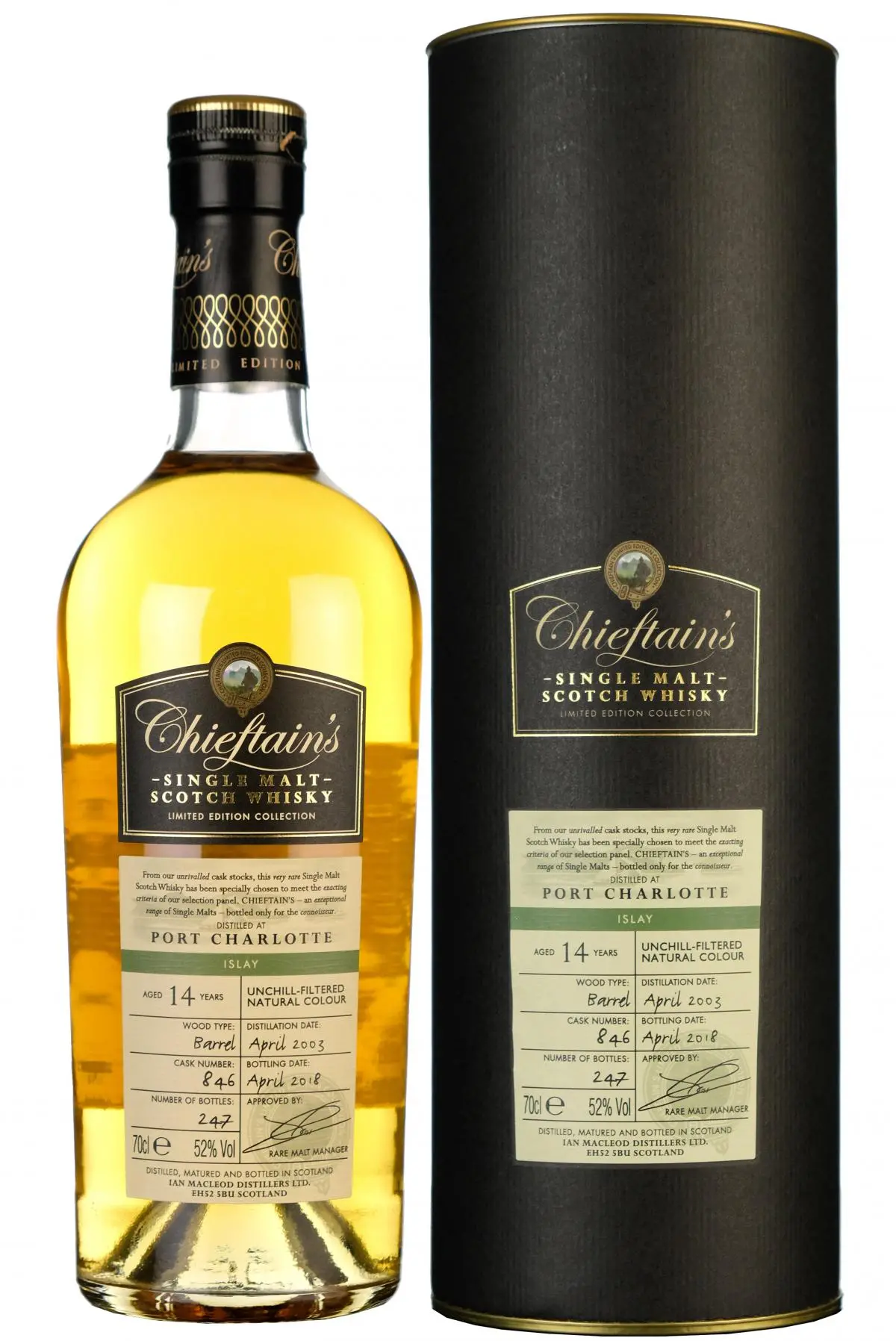 Port Charlotte 2003-2018 | 14 Year Old | Chieftain's | Cask 846 1
