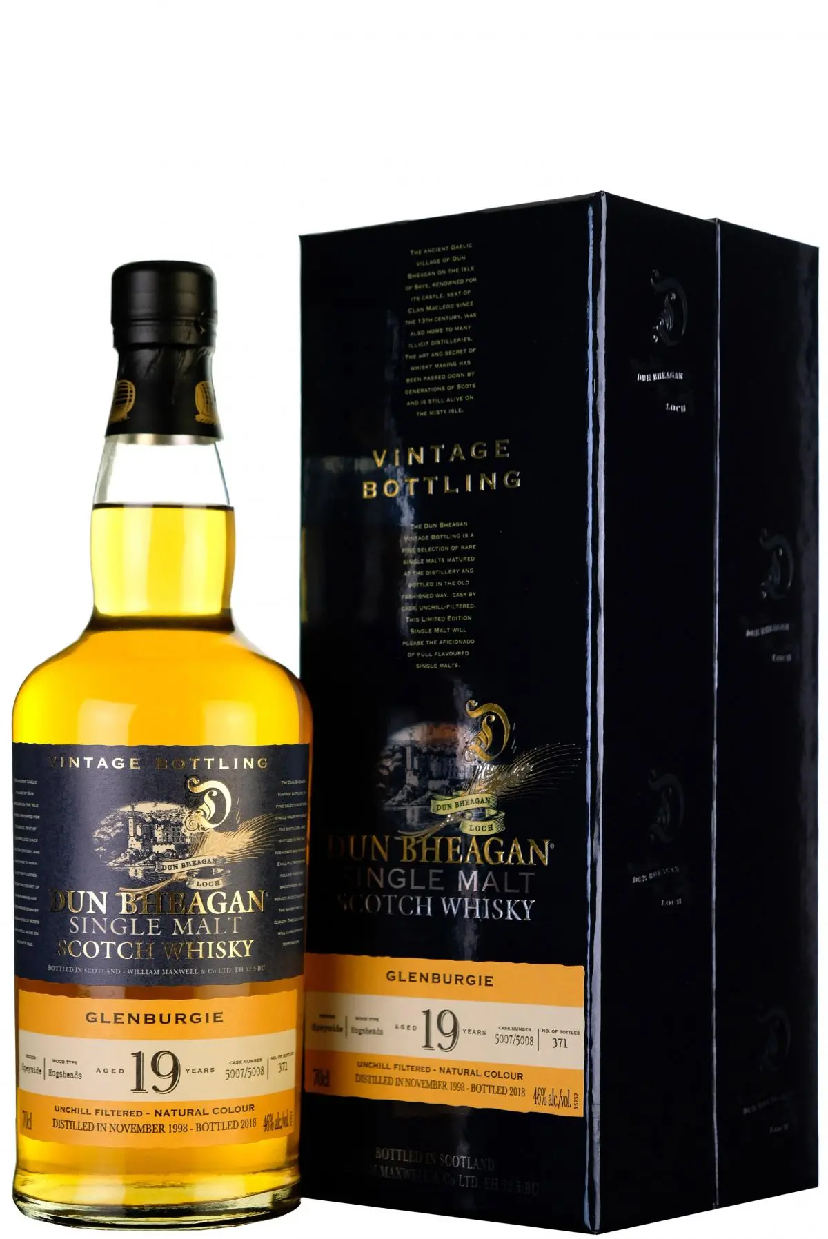 Glenburgie 1998-2018 | 19 Year Old | Dun Bheagan | Casks 5007, 5008 1