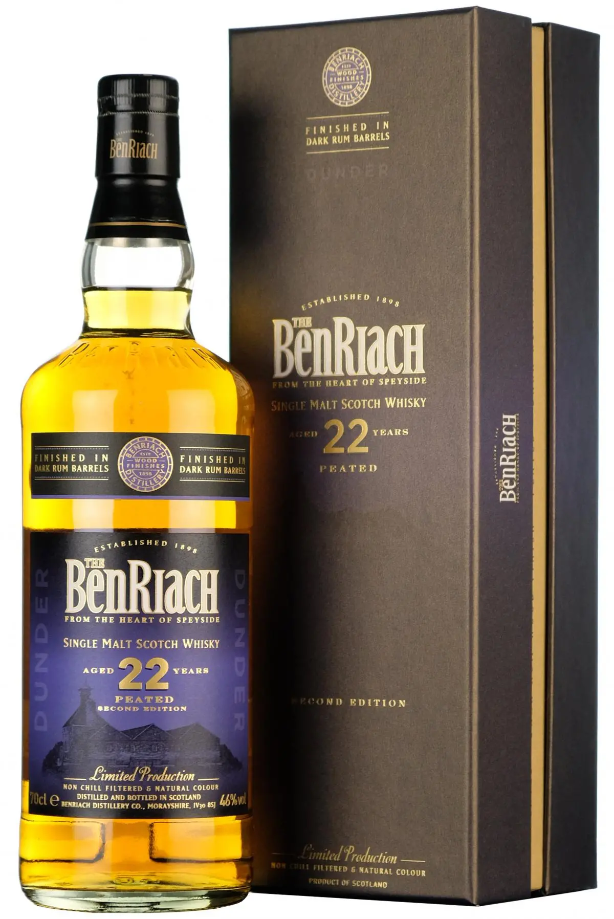 Benriach 22 Year Old Dunder | Peated | Dark Rum Finish 1
