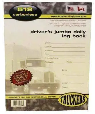 Trkr #518 Daily Log Jumbo Carbonless 8.5"X11" (45) 1