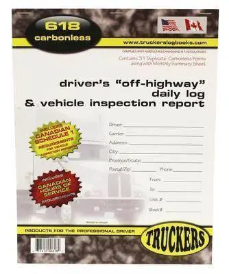 Trkr #618 Daily Log Dvir Off-Highway 8.5"X11" (45) 1