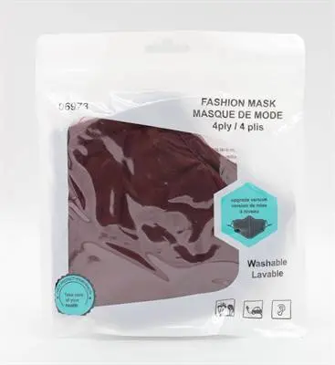 Supp Ind Face Mask Cotton 4Ply Asst - Non Medical (06973) 1